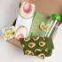 Подарочный набор "АвокадоТайм", плед, носки, бутылка, блокнот